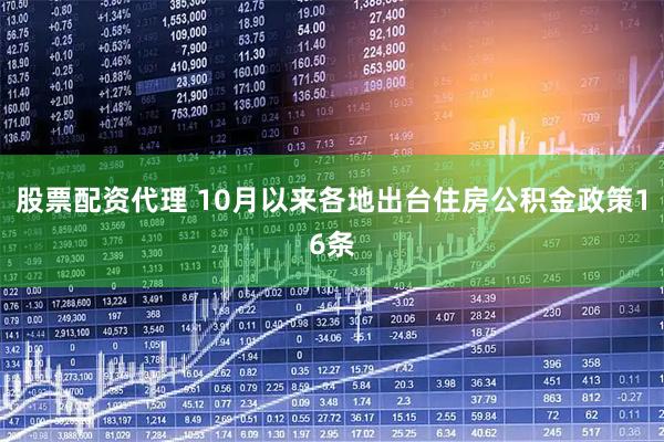 股票配资代理 10月以来各地出台住房公积金政策16条